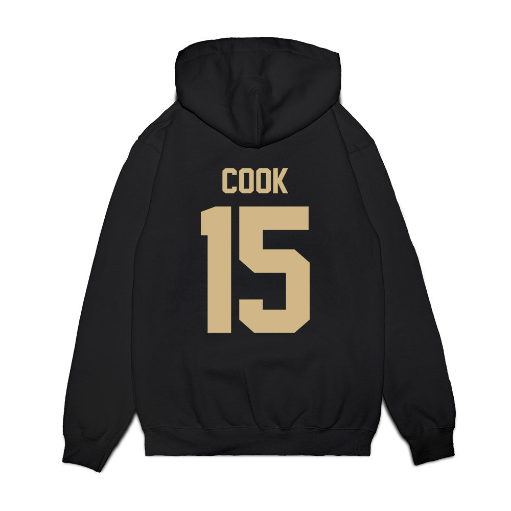 Wake Forest - NCAA Football : Devin Cook - Vintage Helmet Premium Hooded Sweatshirt-1