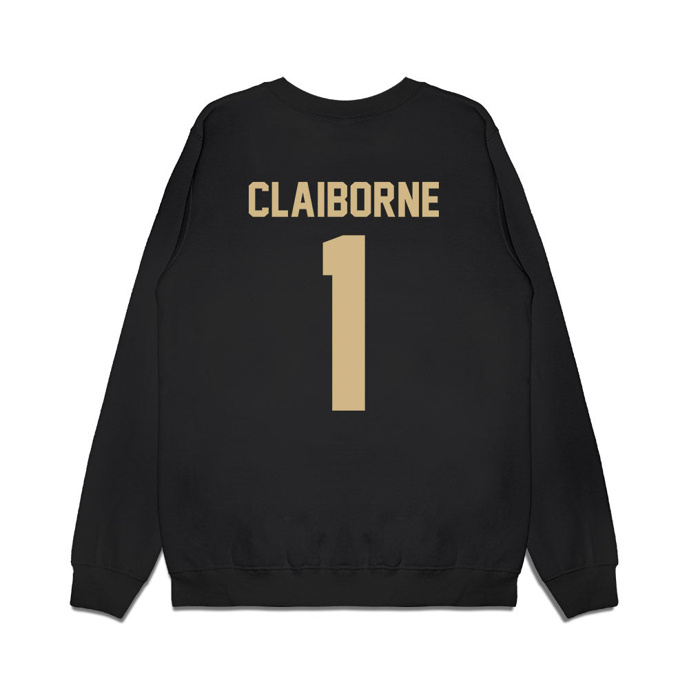 Wake Forest - NCAA Football : Demond Claiborne - Vintage Helmet Premium Crewneck Sweatshirt-1