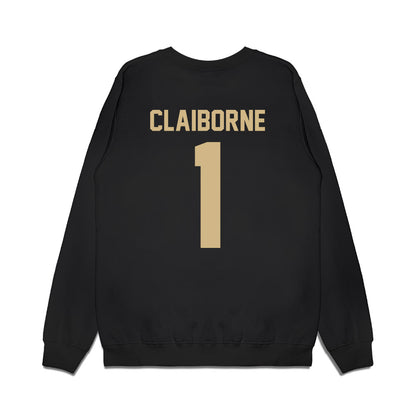 Wake Forest - NCAA Football : Demond Claiborne - Vintage Helmet Premium Crewneck Sweatshirt-1