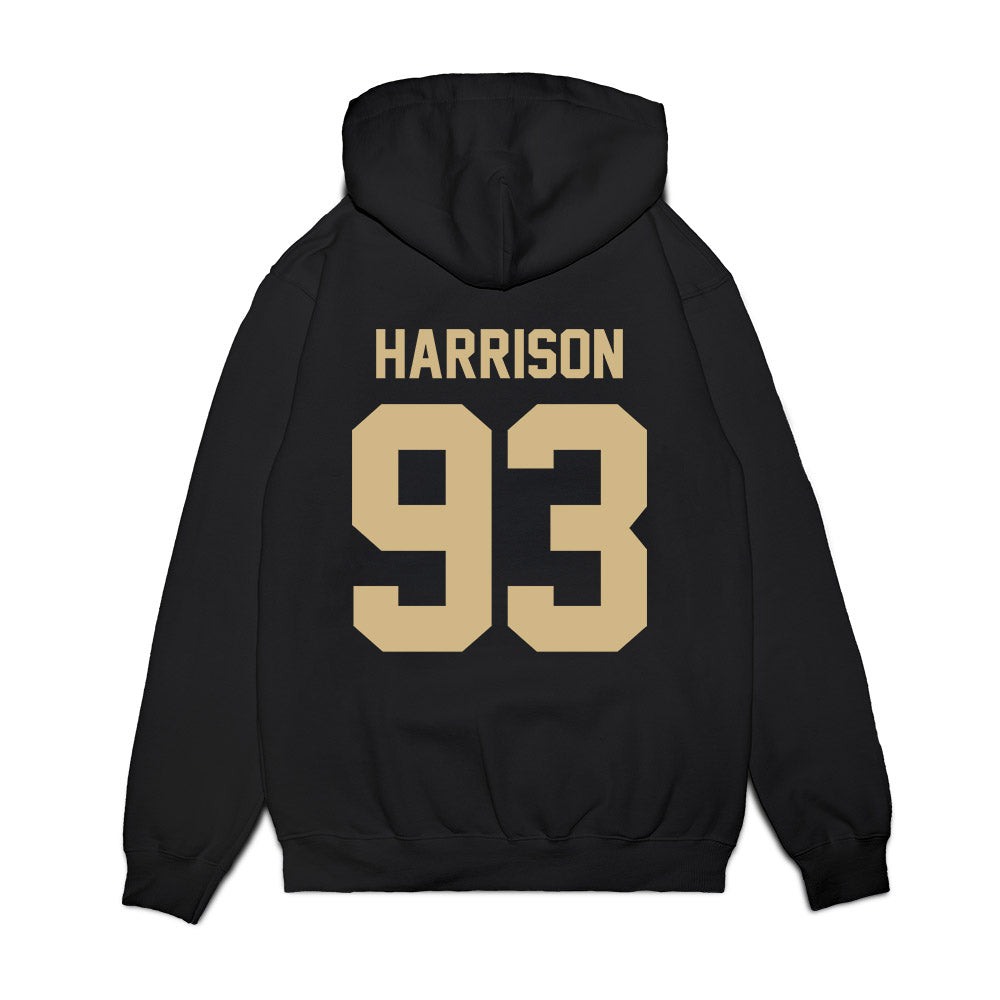 Wake Forest - NCAA Football : Josh Harrison - Vintage Helmet Premium Hooded Sweatshirt-1