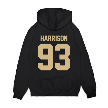 Wake Forest - NCAA Football : Josh Harrison - Vintage Helmet Premium Hooded Sweatshirt-1