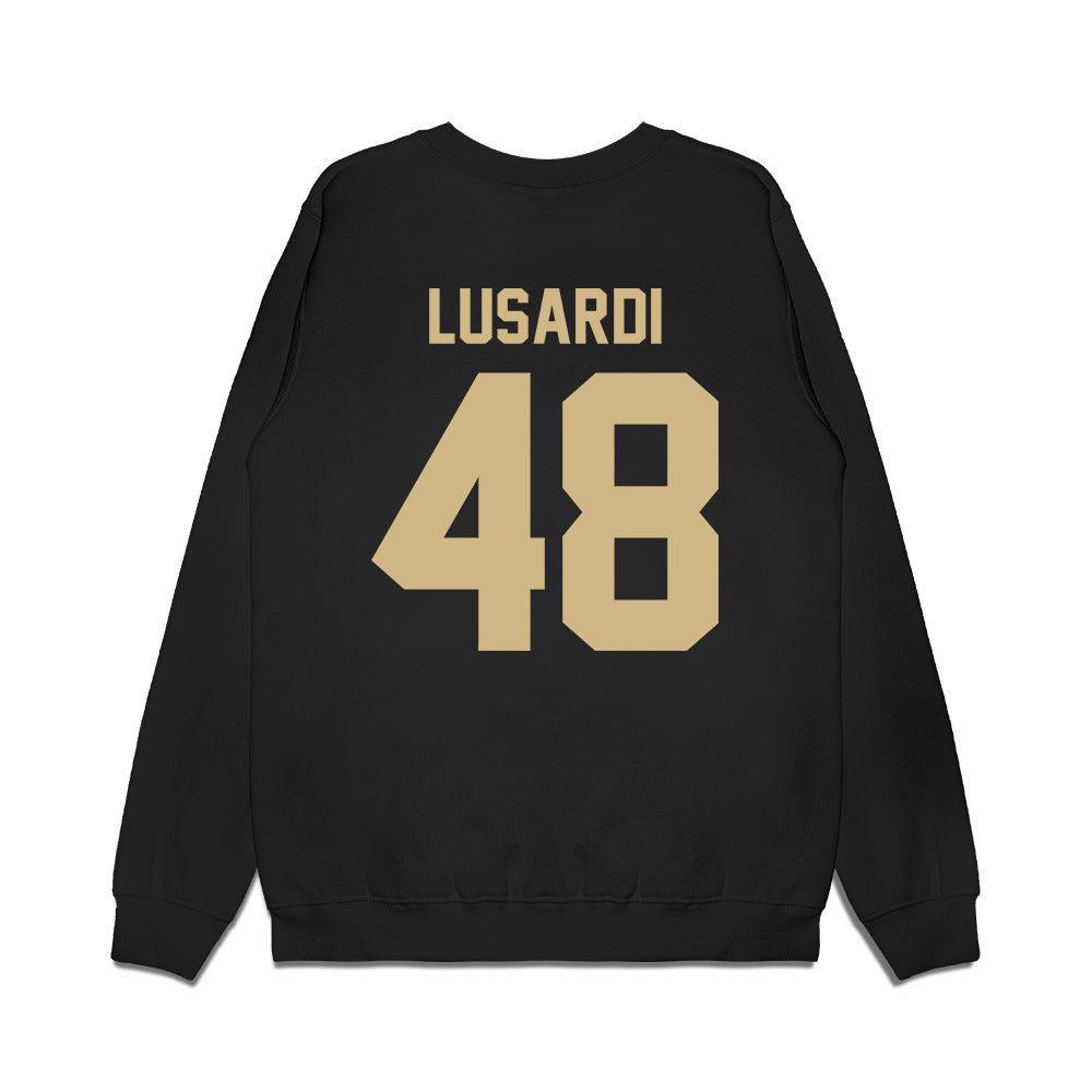 Wake Forest - NCAA Football : Matthew Lusardi - Vintage Helmet Premium Crewneck Sweatshirt-1