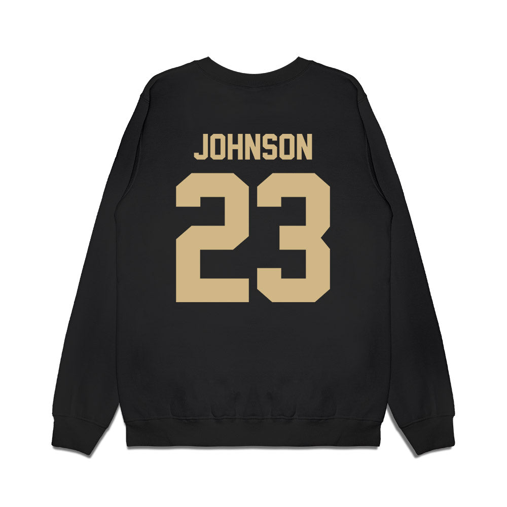 Wake Forest - NCAA Football : Braylon Johnson - Vintage Helmet Premium Crewneck Sweatshirt-1