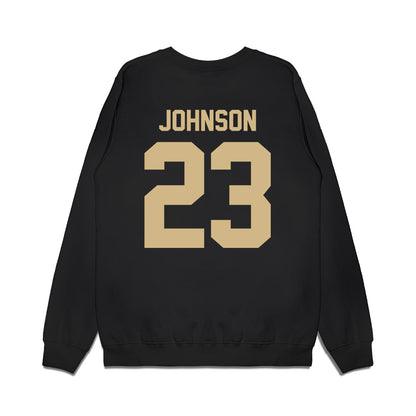 Wake Forest - NCAA Football : Braylon Johnson - Vintage Helmet Premium Crewneck Sweatshirt-1
