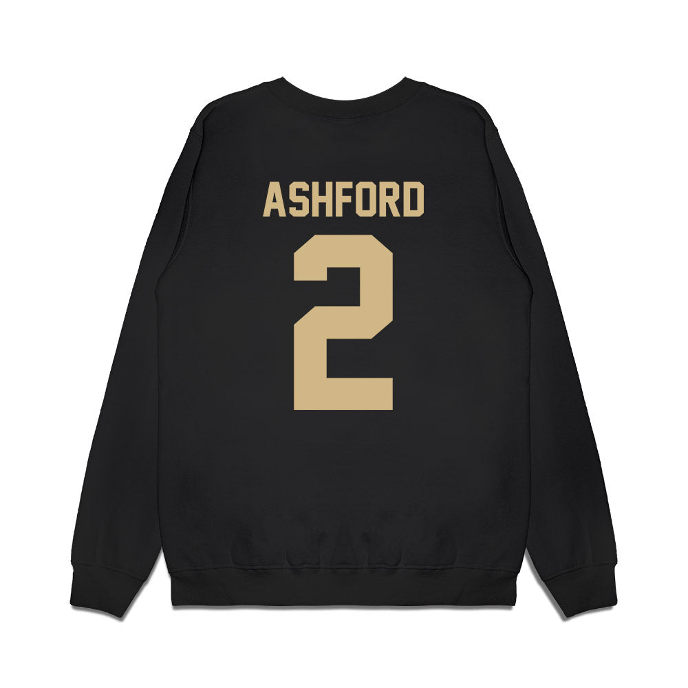 Wake Forest - NCAA Football : Robby Ashford - Vintage Helmet Premium Crewneck Sweatshirt-1