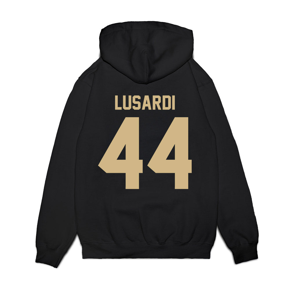 Wake Forest - NCAA Football : Matthew Lusardi - Vintage Helmet Premium Hooded Sweatshirt-1