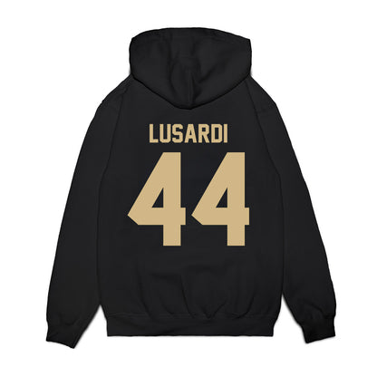 Wake Forest - NCAA Football : Matthew Lusardi - Vintage Helmet Premium Hooded Sweatshirt-1