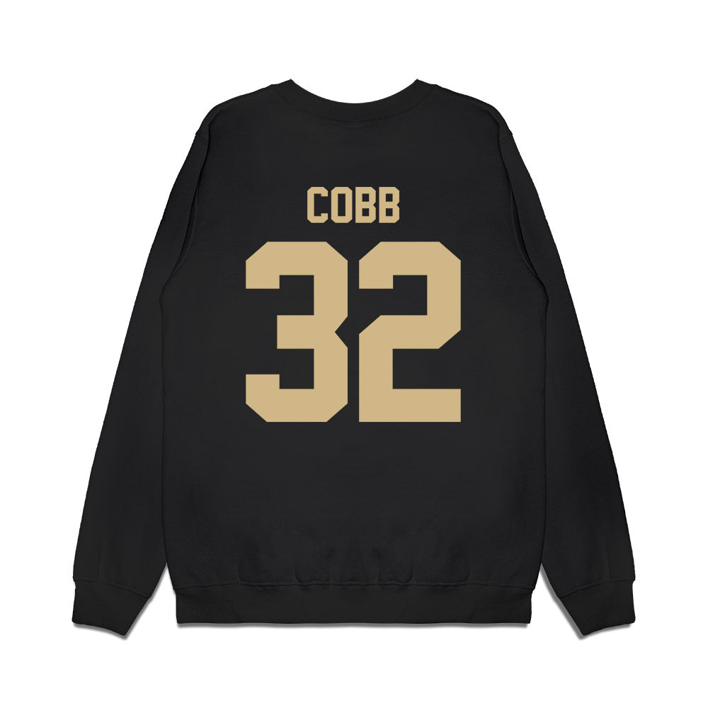 Wake Forest - NCAA Football : Will Cobb - Vintage Helmet Premium Crewneck Sweatshirt-1