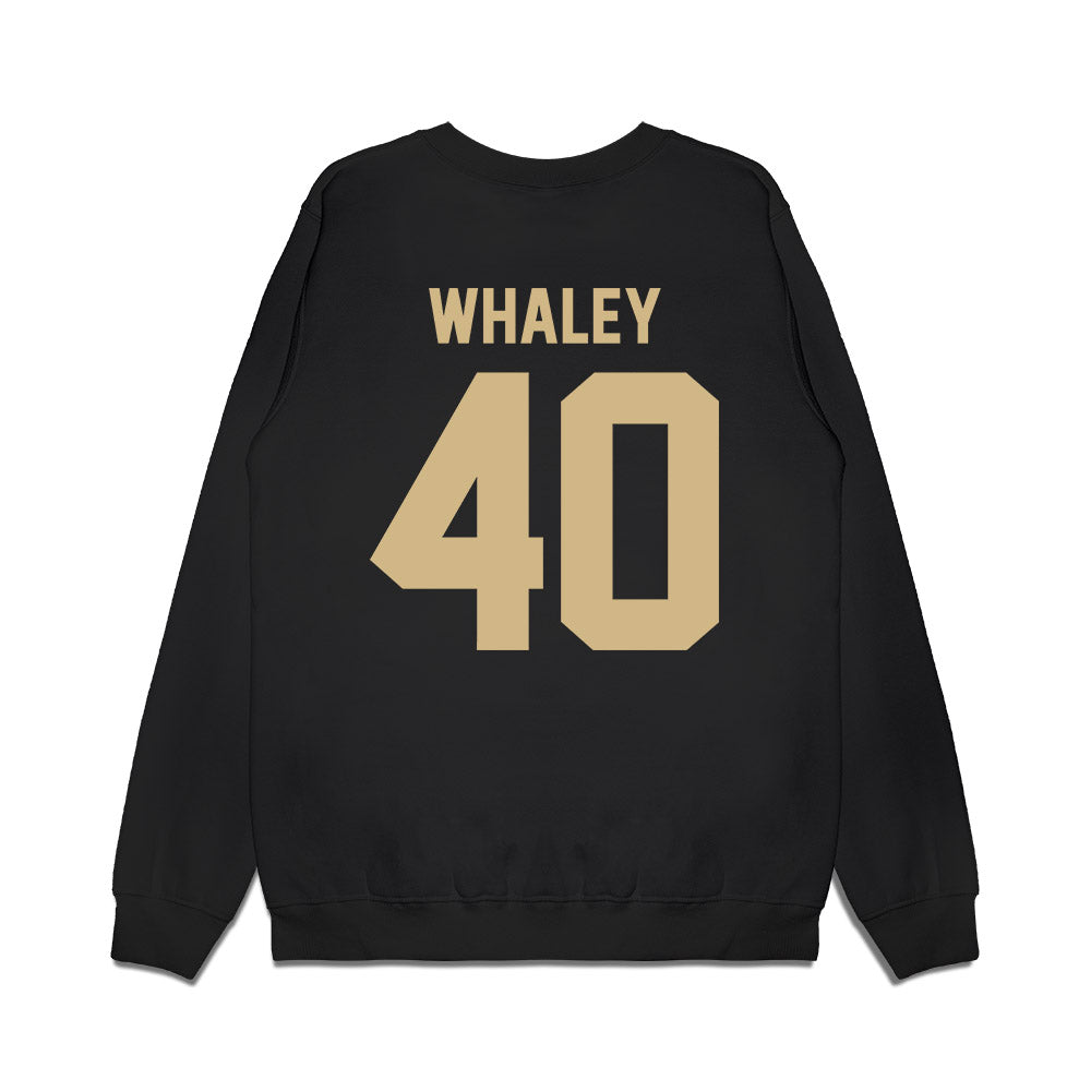 Wake Forest - NCAA Football : Whittman Whaley - Vintage Helmet Premium Crewneck Sweatshirt-1