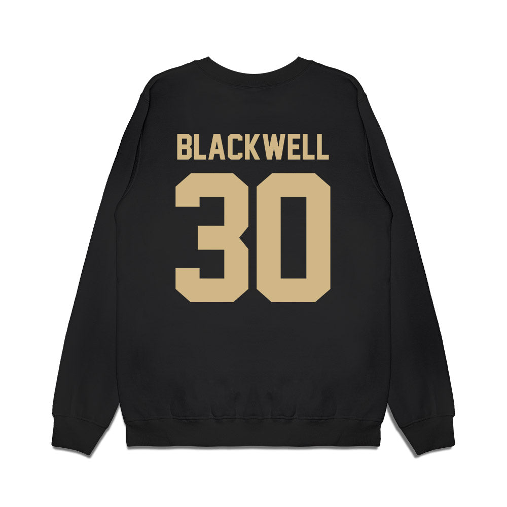 Wake Forest - NCAA Football : Jerron Blackwell - Vintage Helmet Premium Crewneck Sweatshirt-1