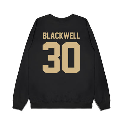 Wake Forest - NCAA Football : Jerron Blackwell - Vintage Helmet Premium Crewneck Sweatshirt-1