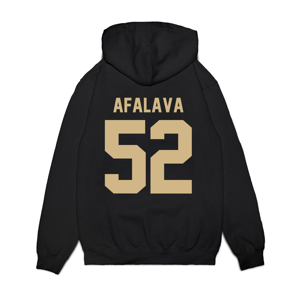 Wake Forest - NCAA Football : Dallas Afalava - Vintage Helmet Premium Hooded Sweatshirt-1