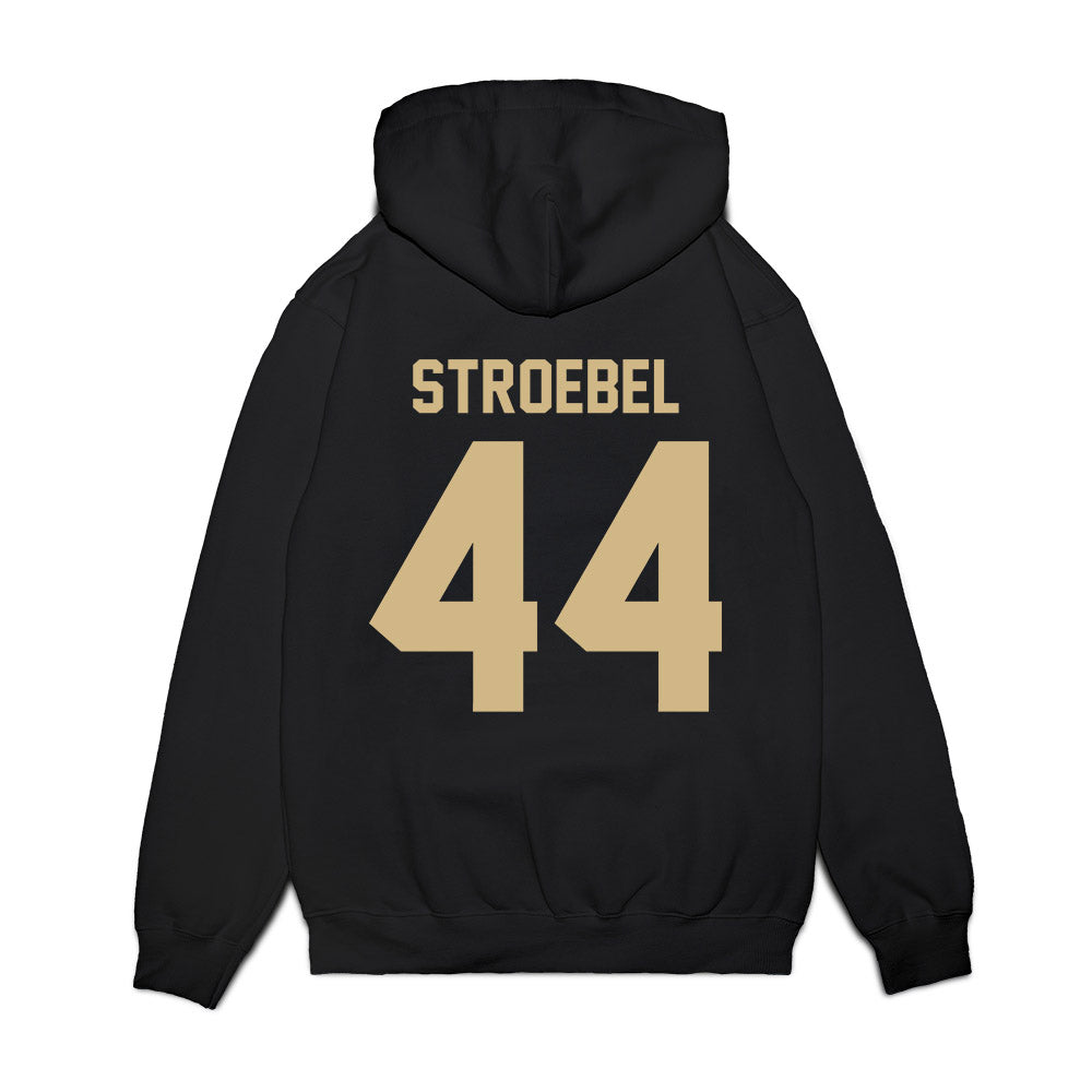 Wake Forest - NCAA Football : Wesley Stroebel - Vintage Helmet Premium Hooded Sweatshirt-1