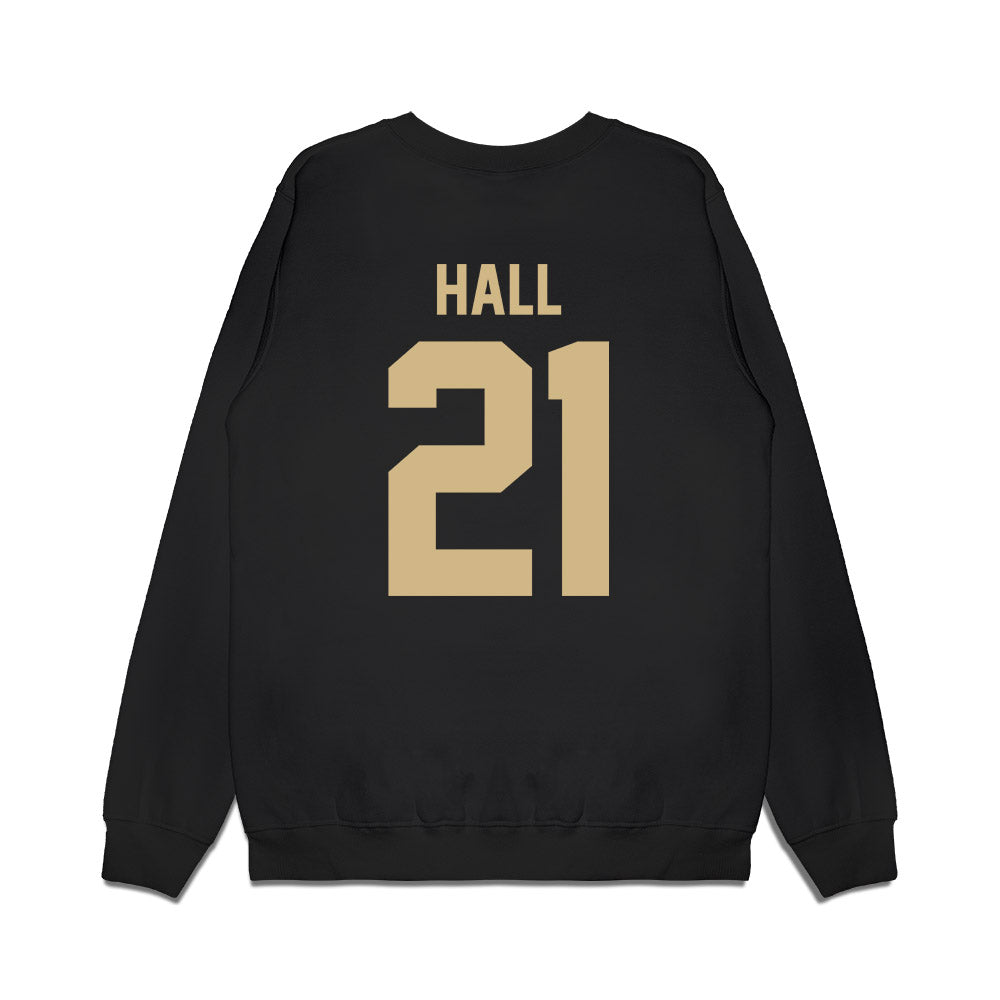 Wake Forest - NCAA Football : Aiden Hall - Vintage Helmet Premium Crewneck Sweatshirt-1
