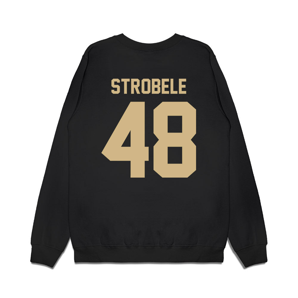 Wake Forest - NCAA Football : Wesley Strobele - Vintage Helmet Premium Crewneck Sweatshirt-1