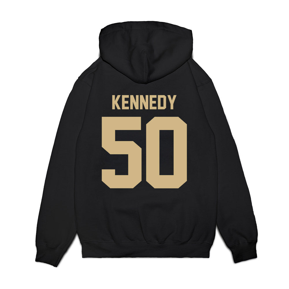 Wake Forest - NCAA Football : Jamarion Kennedy - Vintage Helmet Premium Hooded Sweatshirt-1