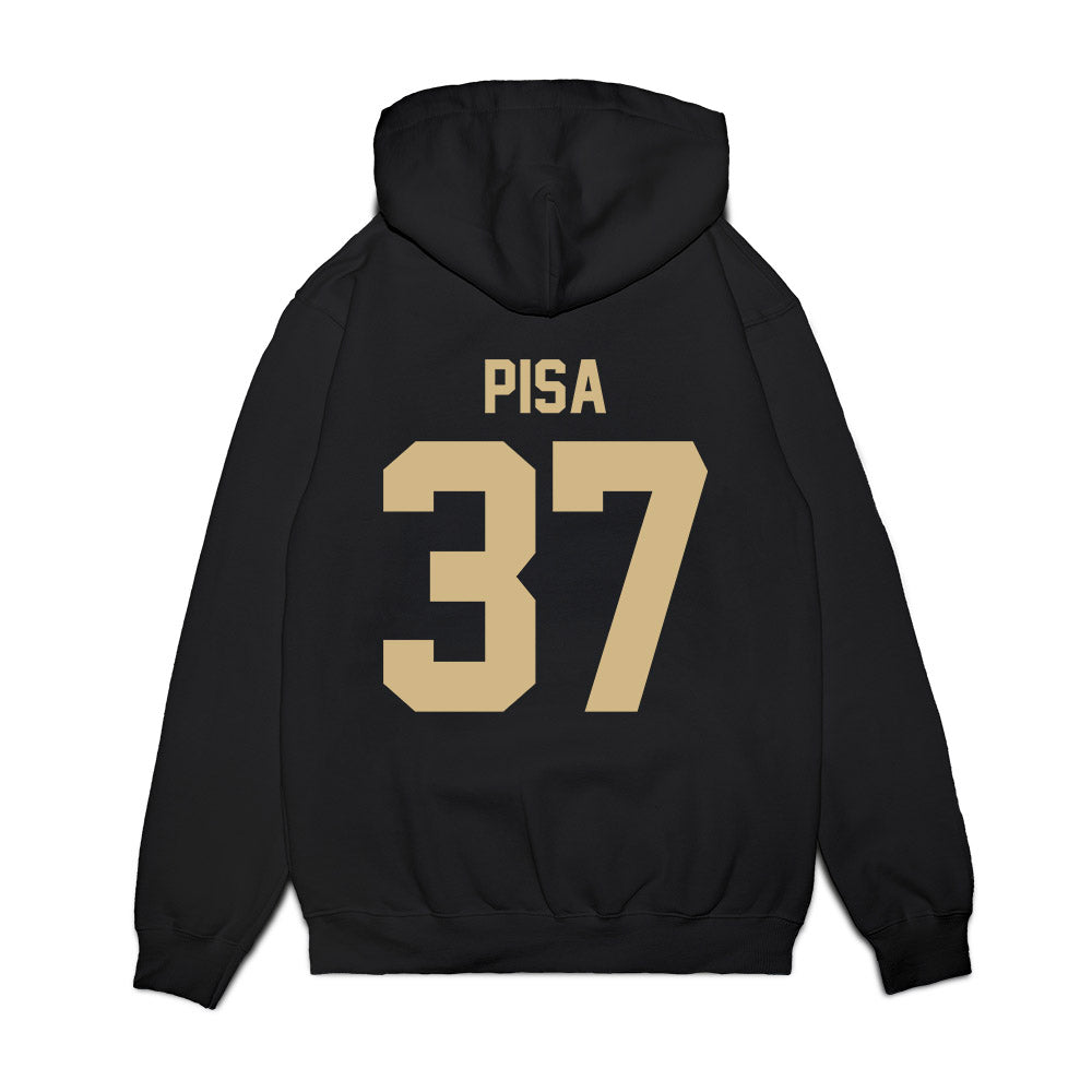Wake Forest - NCAA Football : Owen Pisa - Vintage Helmet Premium Hooded Sweatshirt-1