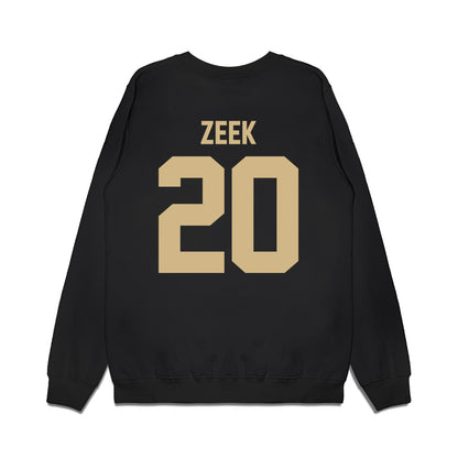 Wake Forest - NCAA Football : Zeek Jackson - Vintage Helmet Premium Crewneck Sweatshirt-1