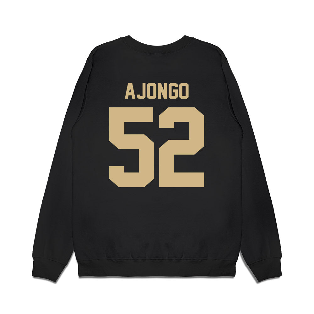 Wake Forest - NCAA Football : Uber Ajongo - Vintage Helmet Premium Crewneck Sweatshirt-1