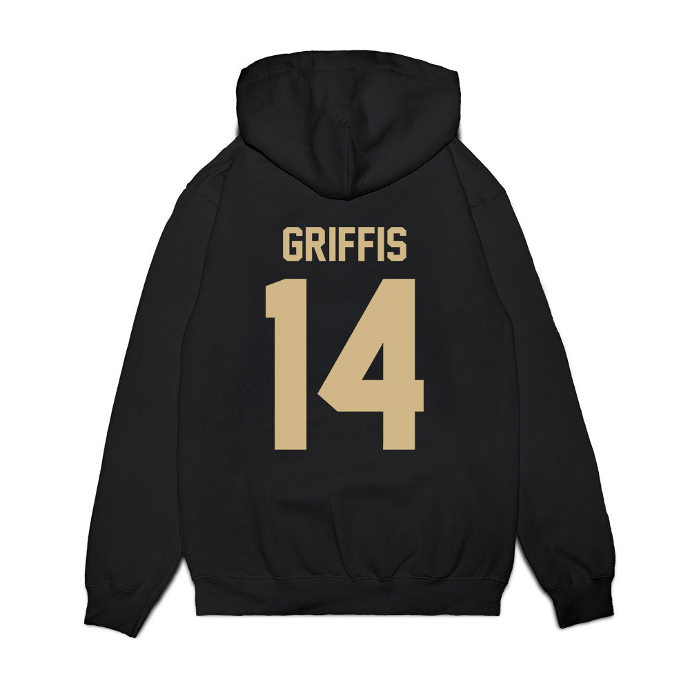 Wake Forest - NCAA Football : Brett Griffis - Vintage Helmet Premium Hooded Sweatshirt-1