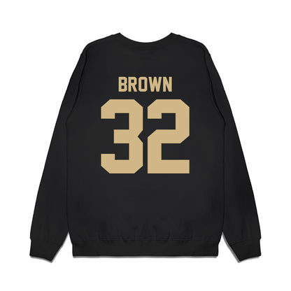 Wake Forest - NCAA Football : Jarrett Brown - Vintage Helmet Premium Crewneck Sweatshirt-1