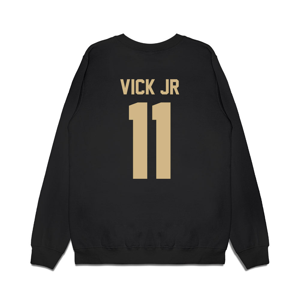 Wake Forest - NCAA Football : RJ Vick Jr - Vintage Helmet Premium Crewneck Sweatshirt-1