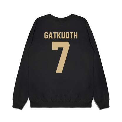 Wake Forest - NCAA Football : Nuer Gatkuoth - Vintage Helmet Premium Crewneck Sweatshirt-1