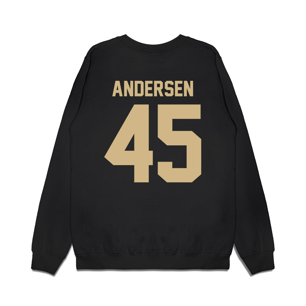 Wake Forest - NCAA Football : Nick Andersen - Vintage Helmet Premium Crewneck Sweatshirt-1