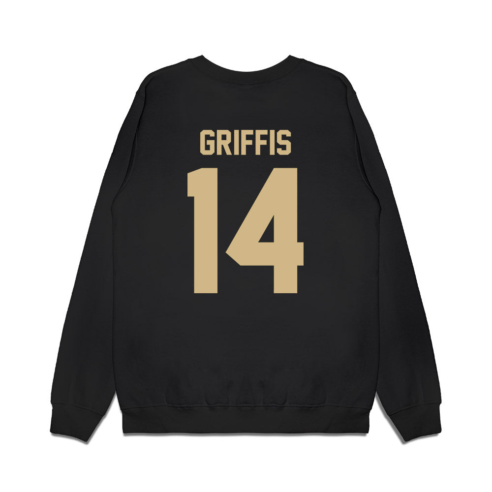 Wake Forest - NCAA Football : Brett Griffis - Vintage Helmet Premium Crewneck Sweatshirt-1