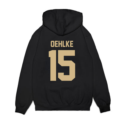 Wake Forest - NCAA Football : Elijiah Oehlke - Vintage Helmet Premium Hooded Sweatshirt-1
