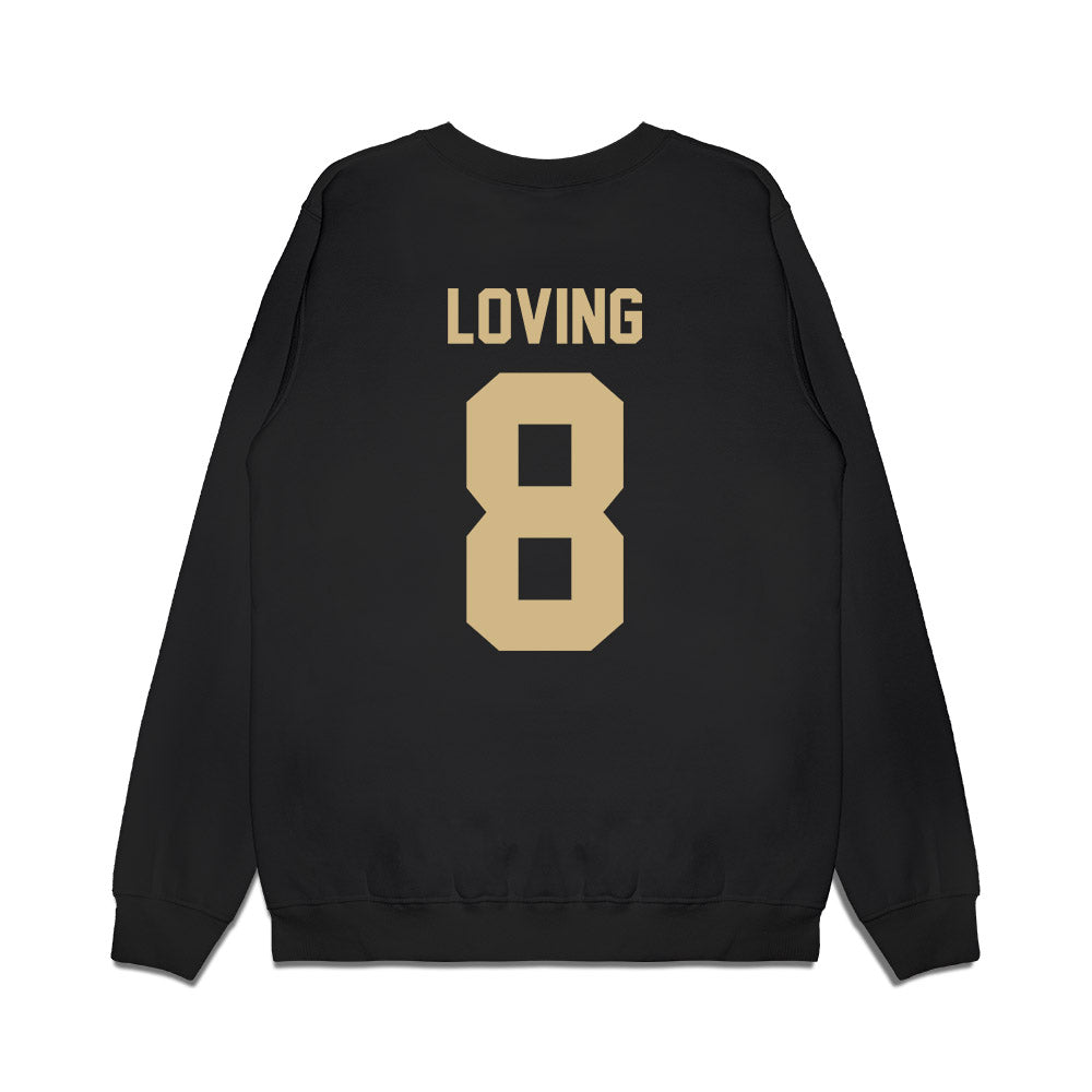 Wake Forest - NCAA Football : Jayden Loving - Vintage Helmet Premium Crewneck Sweatshirt-1