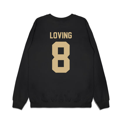 Wake Forest - NCAA Football : Jayden Loving - Vintage Helmet Premium Crewneck Sweatshirt-1