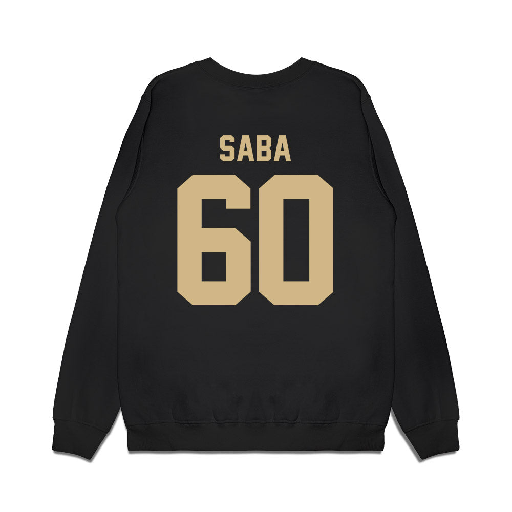 Wake Forest - NCAA Football : Will Saba - Vintage Helmet Premium Crewneck Sweatshirt-1