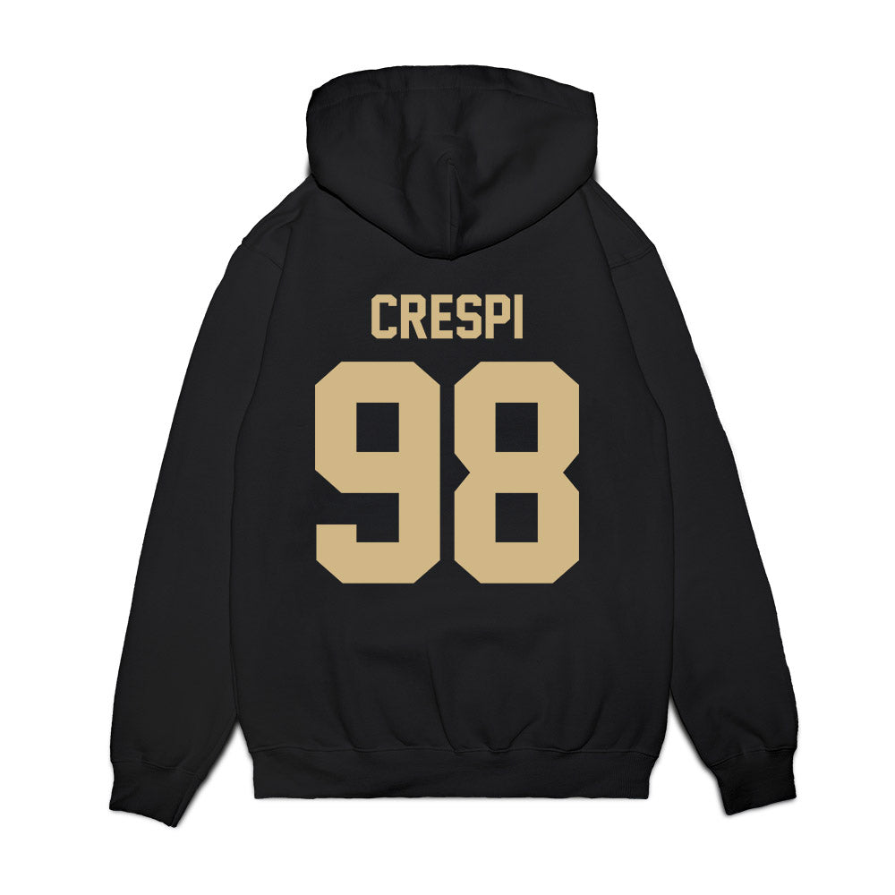 Wake Forest - NCAA Football : Carl Crespi - Vintage Helmet Premium Hooded Sweatshirt-1