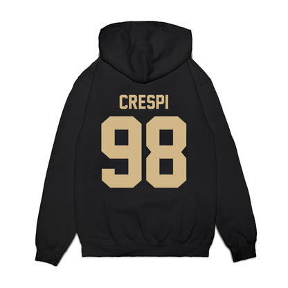 Wake Forest - NCAA Football : Carl Crespi - Vintage Helmet Premium Hooded Sweatshirt-1