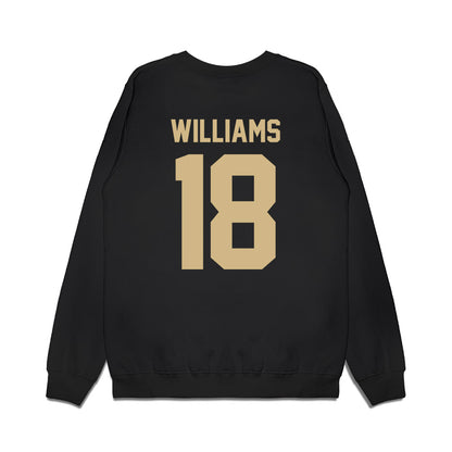Wake Forest - NCAA Football : Brandon Williams - Vintage Helmet Premium Crewneck Sweatshirt-1