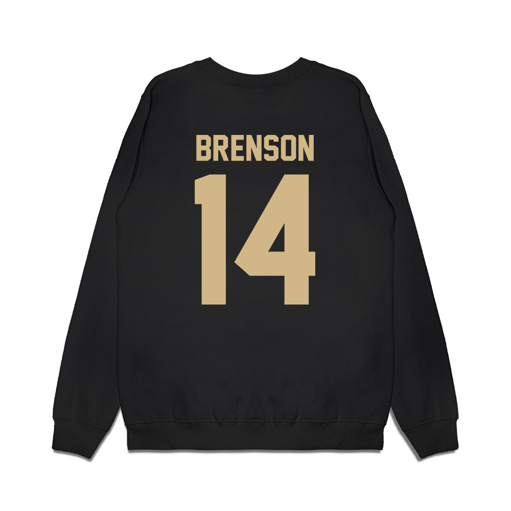 Wake Forest - NCAA Football : Chevalier Brenson - Vintage Helmet Premium Crewneck Sweatshirt-1