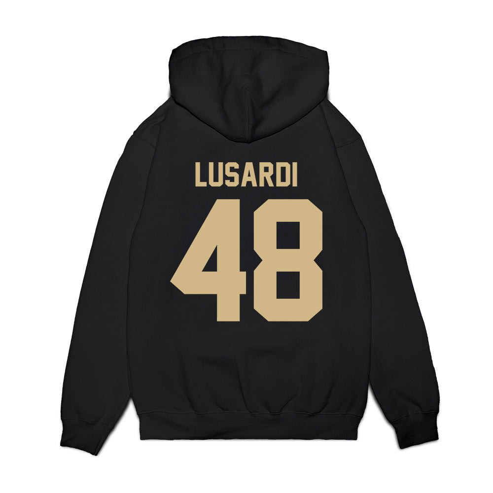 Wake Forest - NCAA Football : Matthew Lusardi - Vintage Helmet Premium Hooded Sweatshirt-1