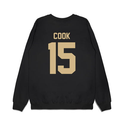 Wake Forest - NCAA Football : Devin Cook - Vintage Helmet Premium Crewneck Sweatshirt-1