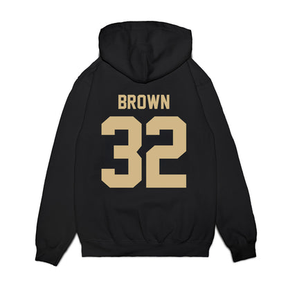 Wake Forest - NCAA Football : Jarrett Brown - Vintage Helmet Premium Hooded Sweatshirt-1