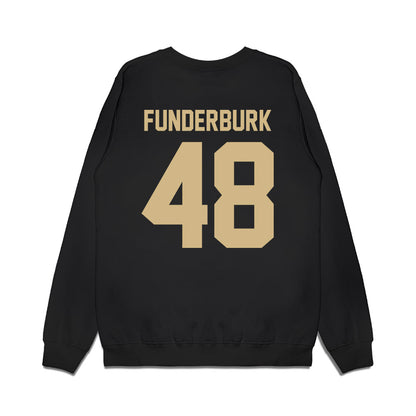 Wake Forest - NCAA Football : Cole Funderburk - Vintage Helmet Premium Crewneck Sweatshirt-1