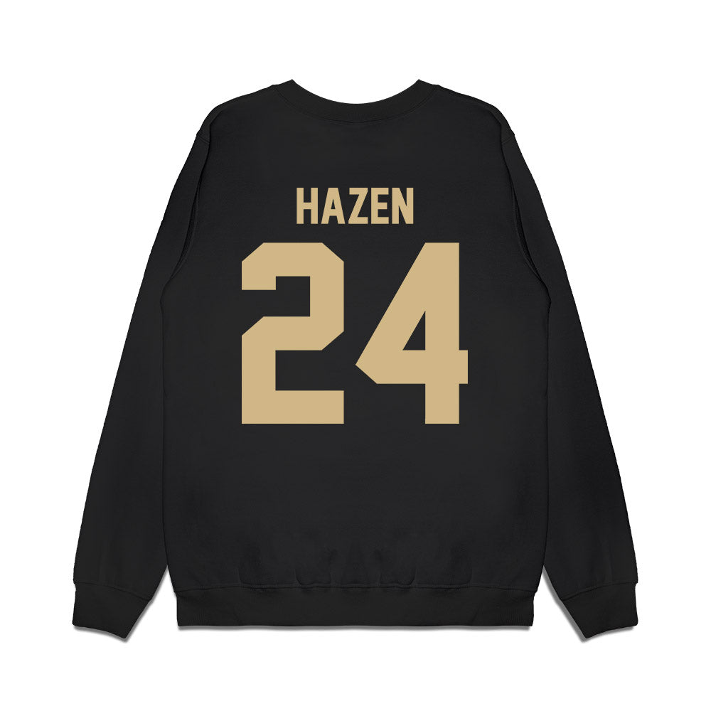 Wake Forest - NCAA Football : Dylan Hazen - Vintage Helmet Premium Crewneck Sweatshirt-1