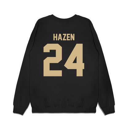Wake Forest - NCAA Football : Dylan Hazen - Vintage Helmet Premium Crewneck Sweatshirt-1
