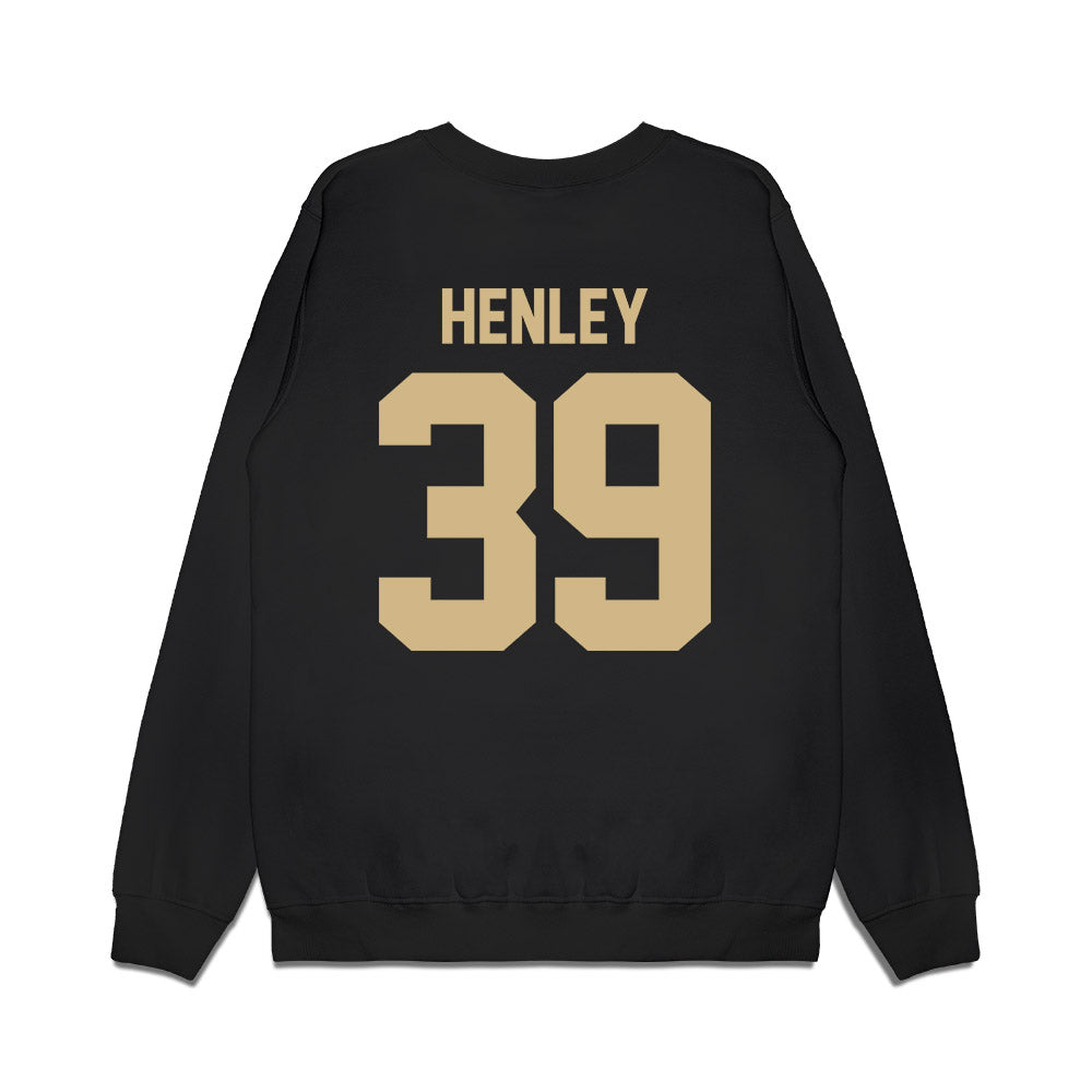 Wake Forest - NCAA Football : Ryan Henley - Vintage Helmet Premium Crewneck Sweatshirt-1