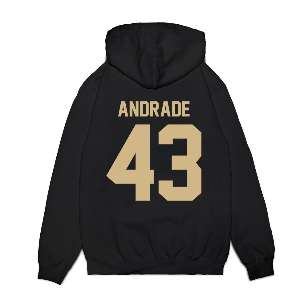 Wake Forest - NCAA Football : Mason Andrade - Vintage Helmet Premium Hooded Sweatshirt-1