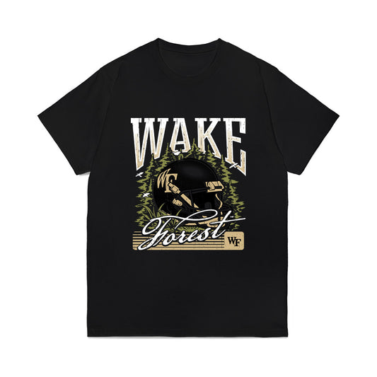 Wake Forest - NCAA Football : Demond Claiborne - Vintage Helmet Comfort Colors T-Shirt-0