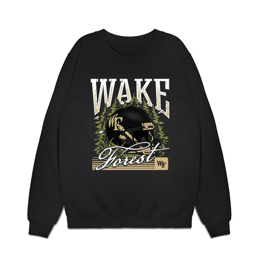Wake Forest - NCAA Football : Hugh O'Brien - Vintage Helmet Premium Crewneck Sweatshirt-0