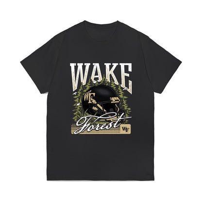 Wake Forest - NCAA Football : Devin Cook - Vintage Helmet Comfort Colors T-Shirt-0