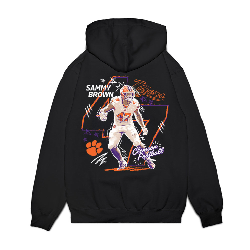 Clemson - NCAA Football : Sammy Brown - Collage Premium Hooded Sweatshirt-1