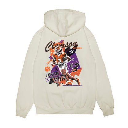 Clemson - NCAA Football : Tristan Smith - Collage Premium Hooded Sweatshirt-1